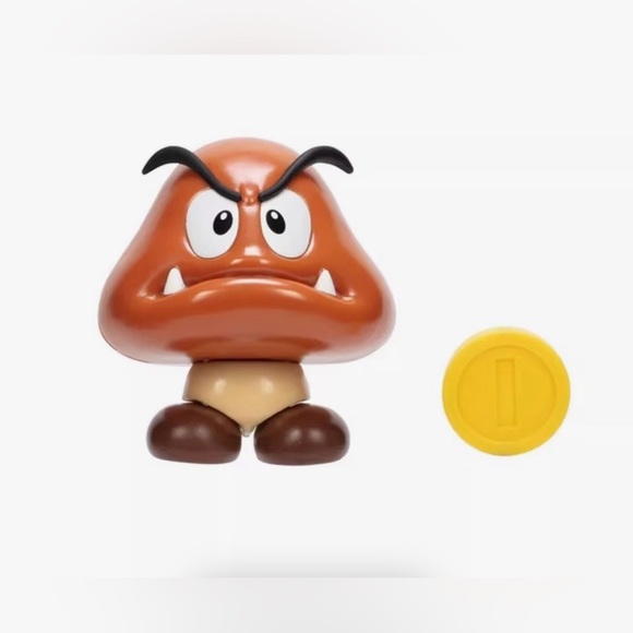Jakks Pacific Super Mario Goomba & Coin Brand New - Picture 2 of 9